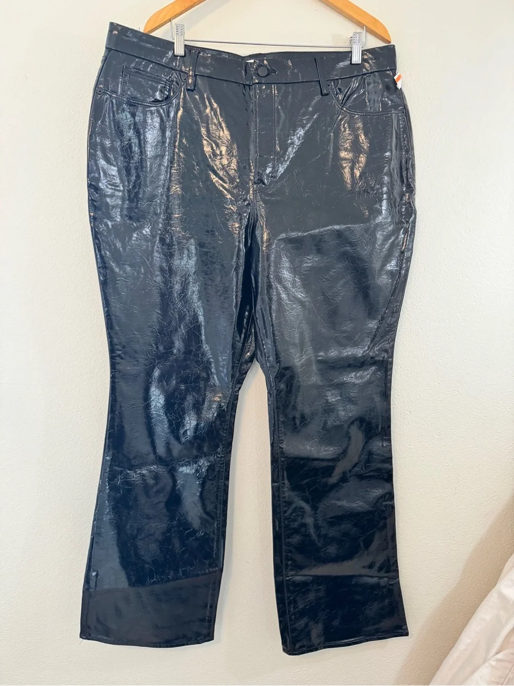 Good American 90s Vinyl Straight
Leg Pants - Picture 2 of 8